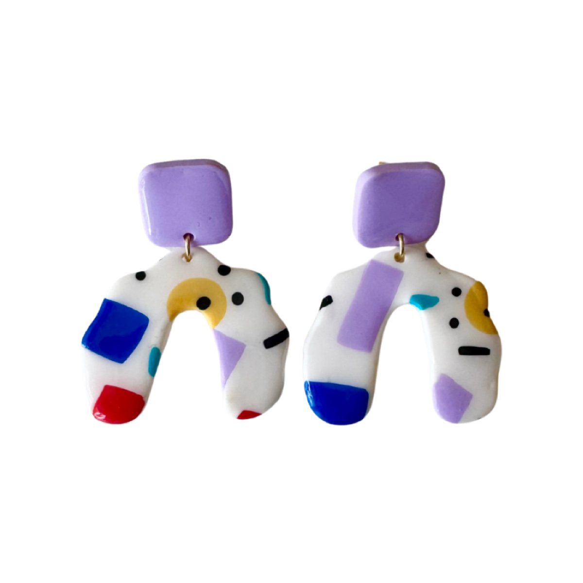 Duna confeti lila, pendientes