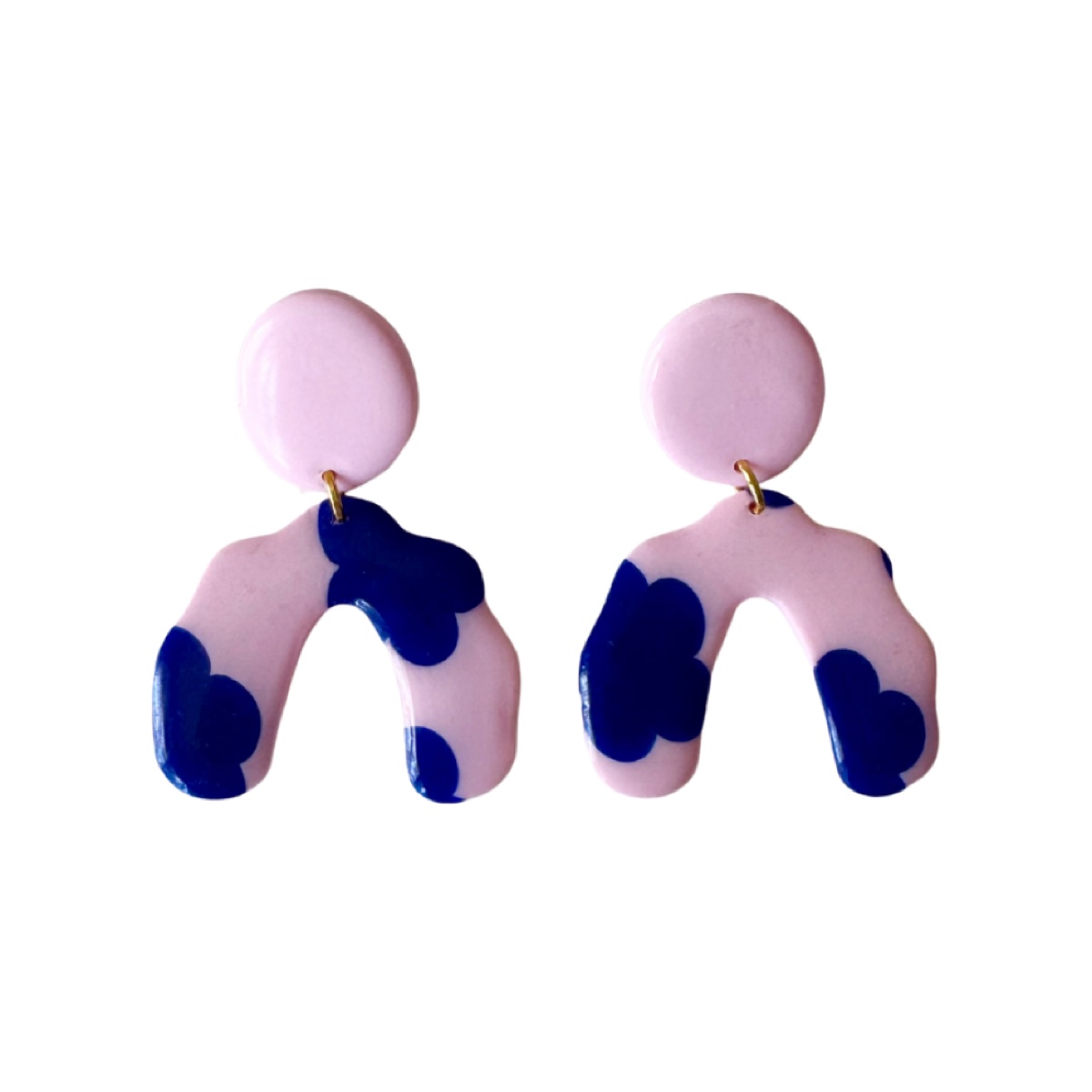 Duna nubes rosa y azul, pendientes